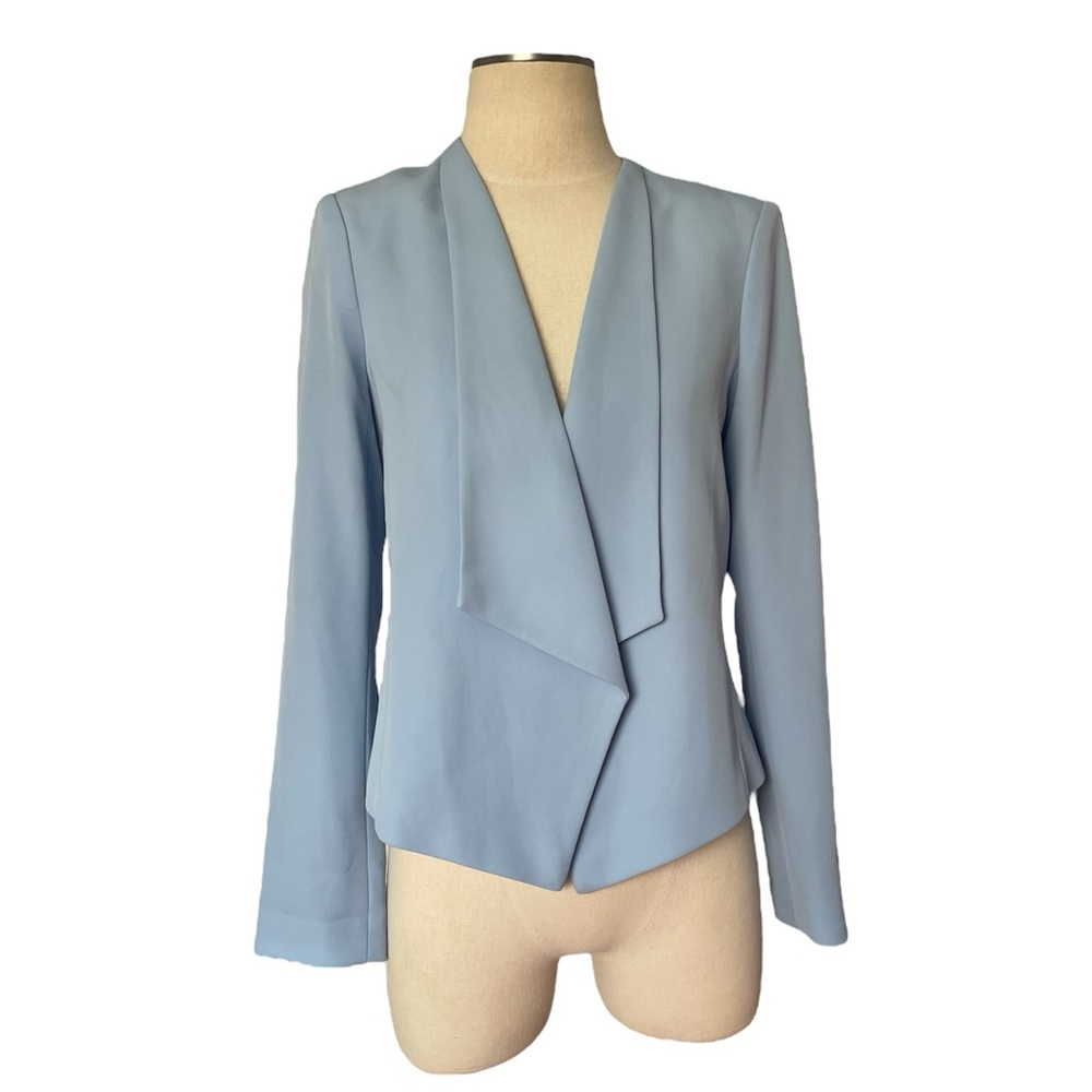 Calvin Klein baby blue blazer without buttons